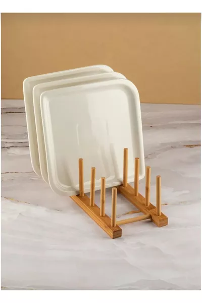 Ahşap Mutfak Organizeri, Ahşap Mutfak Düzenleyici, Ahşap Tabaklık, Ahşap Bardaklık, 