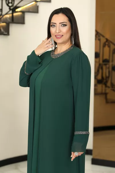 Plus Size Hijab Evening Dress & SULTAN