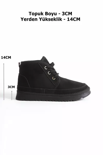 المرأة أحذية الفراء الشتاء الأسود و Bootie