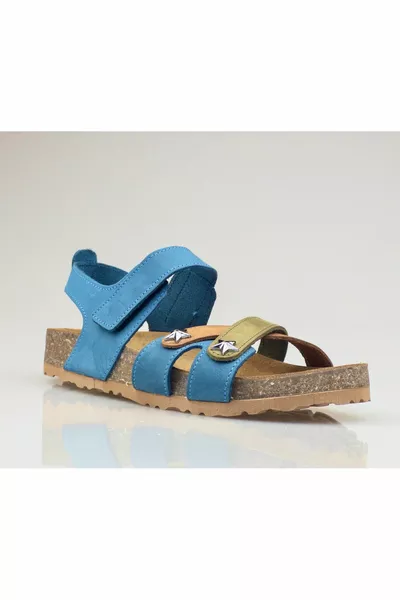 Унисекс детски сандали от естествена кожа, ортопедични велкро сандали