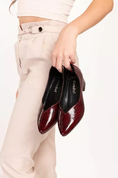 Echt lederen klassieke hakken stijlvolle schoenen Shn.