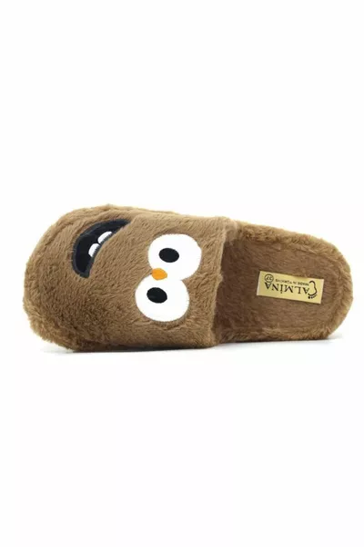 унисекс экстра мягкие пушистые домашние тапочки милый монстр 3см вышитые