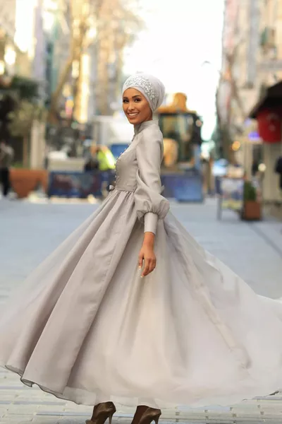 Вечернее платье Angel серый