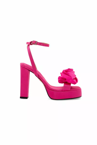 Mert Aslan Rose Plateauschuhe