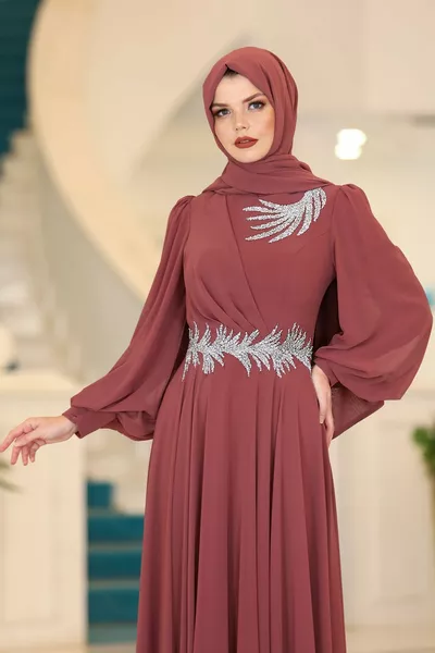 Ivy Plus Size Hijab Abendkleider
