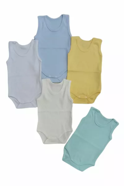 Strap Basic Tank Top mit Rundhalsausschnitt Snap Badi 5er Pack  Monate