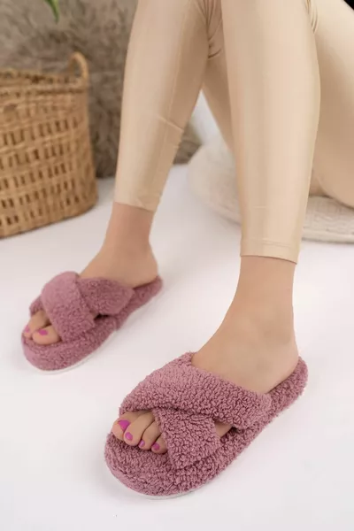 Modafrato Asciugamano Croce Donne Pantofole da Casa Pantofole Invernali Suola Silenziosa