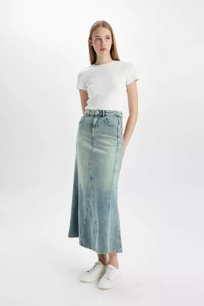 Long Fit jeans lange lengte rok SM