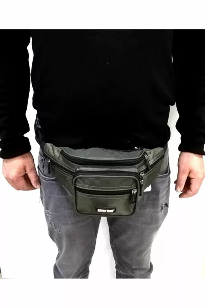Seven Teen Men's Waist Bag Black 