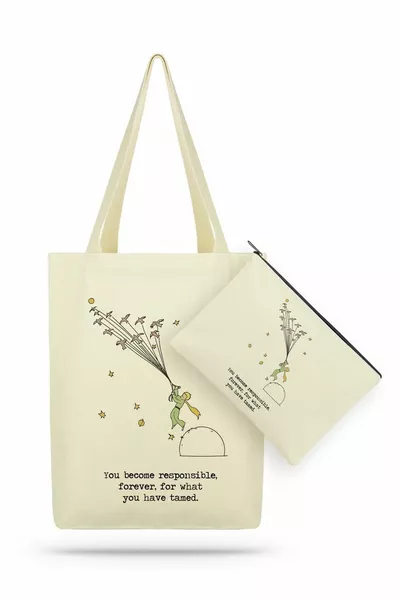 Pakket Vogel Kleine Prins Canvas Stof Tote Bag