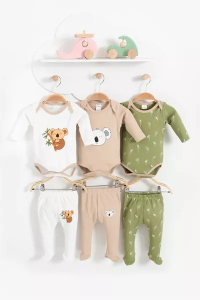 Koala Image Вельветовый хлопок Детский набор из 6 предметов