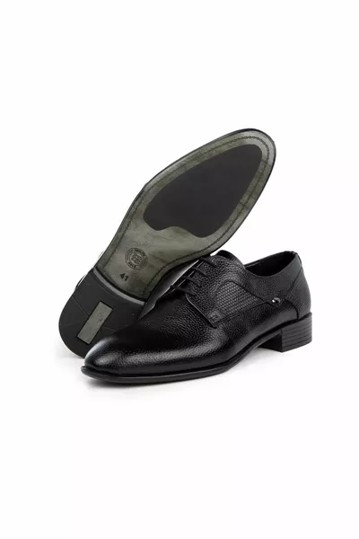 Мъжки класически обувки от естествена кожа Sace, класически обувки Derby, класически обувки с връзки