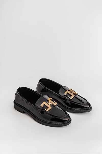Marjinix Buckle Loafers Damen Casual Loafer Schuhe