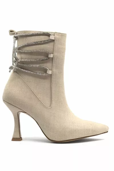 Feles Back Stone Bottes à talons détaillés pour femmes TEN