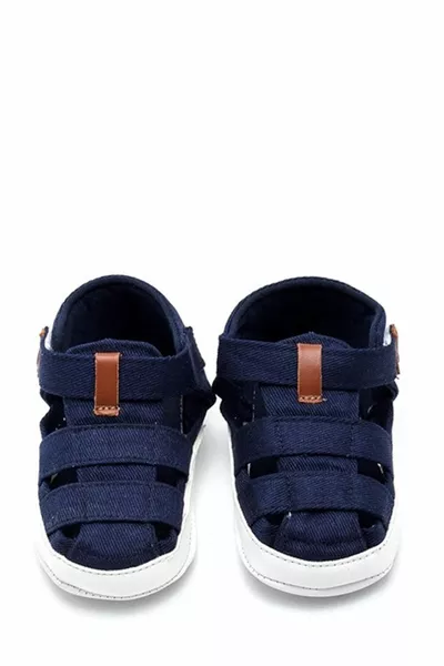 Marineblaue Baby Velcro Sandalen Stiefeletten