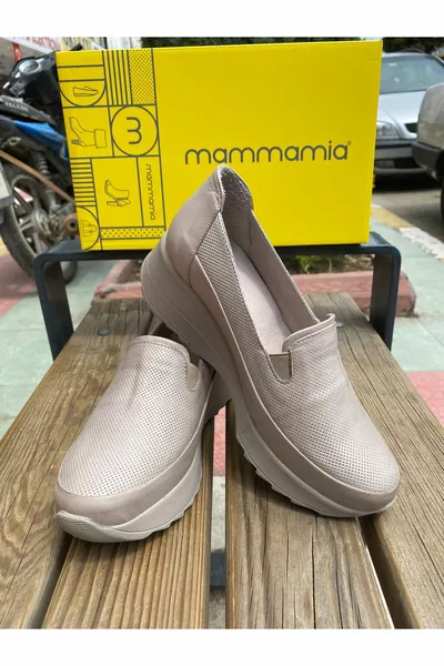  جلد طبيعي مريح العظام 5 سم أحذية نسائية مبطنة