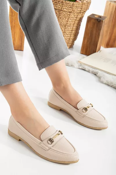 Ballerines pour femmes boucle détaillée élégant confortable chaussures orthopédiques décontractées