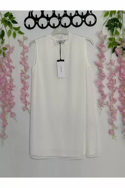 نسائي صفر الأكمام الشيفون مفصلة الملابس الداخلية المبطنة 