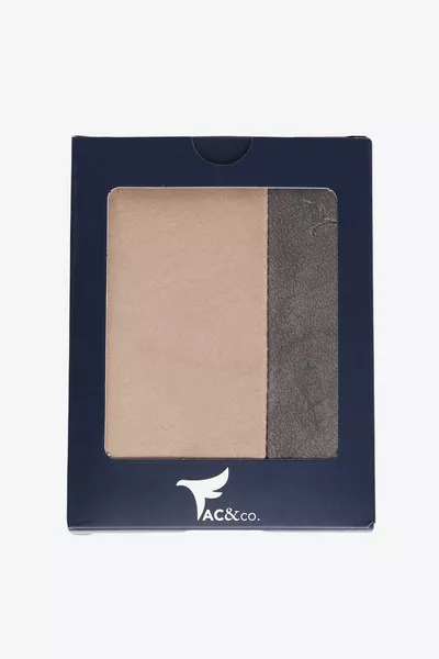 Мужская подарочная коробка минк-антрацит с отделением для карт