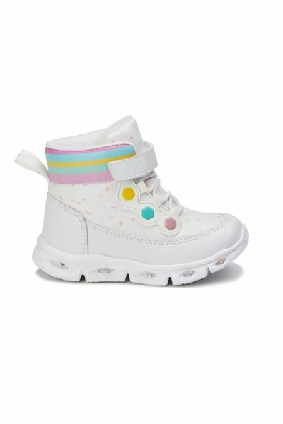 ميزو .k. أحذية بنات مضاءة أبيض 