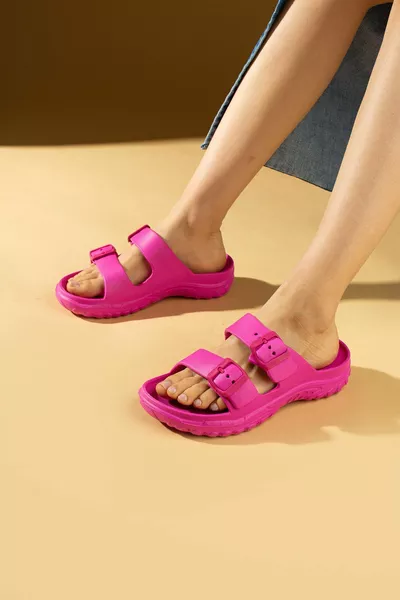 Унисекс Фуксия Ева Море Плаж Лекар Медицинска сестра Болница Комфорт Ежедневни сандали Чехли