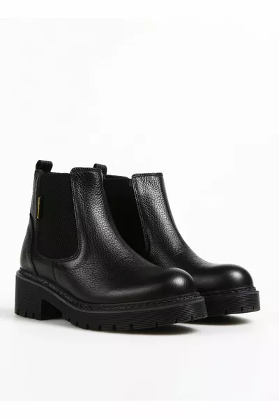 حذاء نسائي جلد أسود 