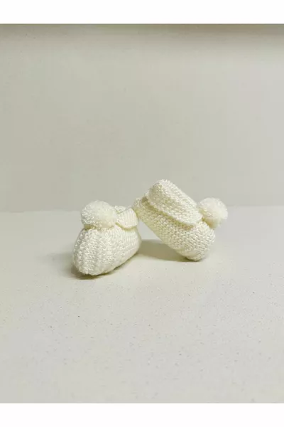 جوارب الأطفال حديثي الولادة والمستشفى الإفراج عن 0-6 أشهر الجوارب المحبوكة يدويا