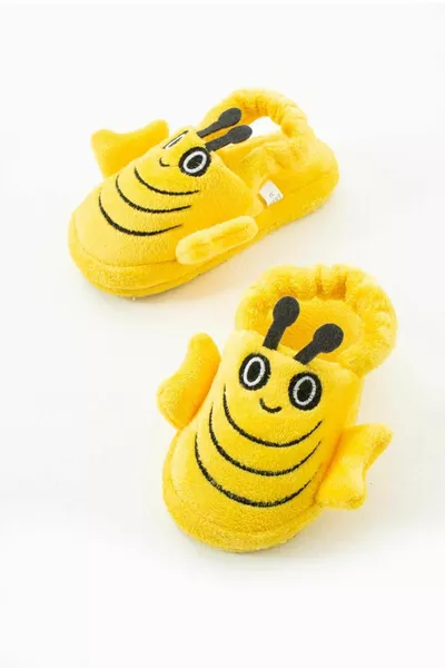 Pantoufles de maison pour enfants Bee Buzz Buzz Buzz Home Sandales Panduf Garçons Filles Enfants Home Wear