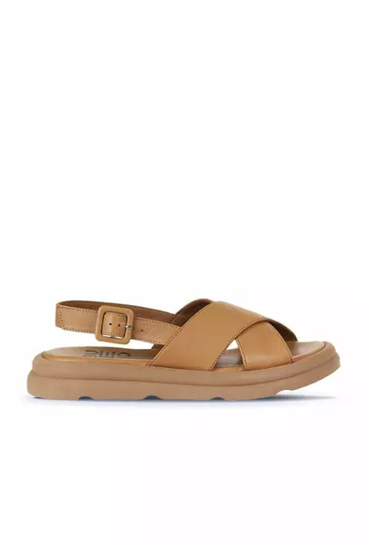 Tan Tan Leather Women's Sandals 