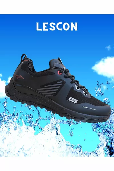 -Safari أحذية الرحلات للماء مع نعل تشريحي أسود