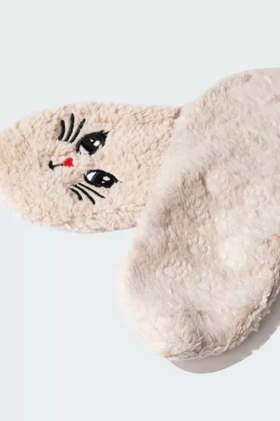 Дамски плюшени домашни ботуши с котка au