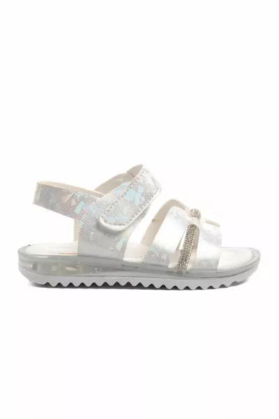 Levering -b Witte Glitter Baby Sandalen