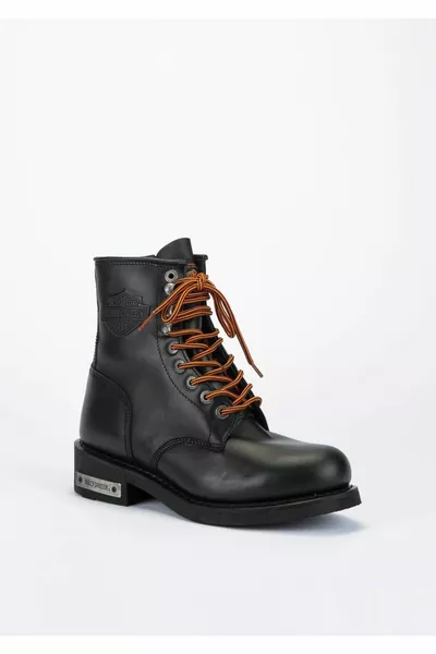 Leather Black Men's Boots TOTI
