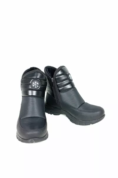 buzFiX Wasserdichte Damen Schneestiefel mit Reißverschluss Innenfell