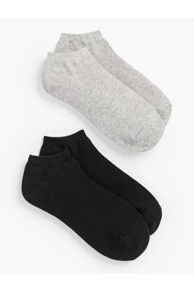 Unisex Düz 5'li Patik Çorap