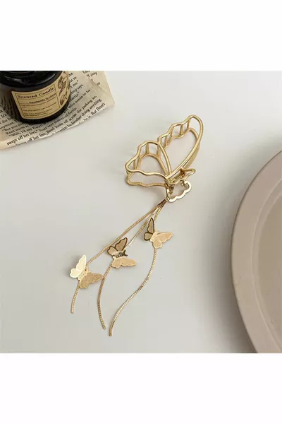 فراشة سوينغ الذهب مزلاج معدني المشبك 