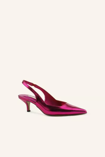 Туфли на шпильке цвета фуксии