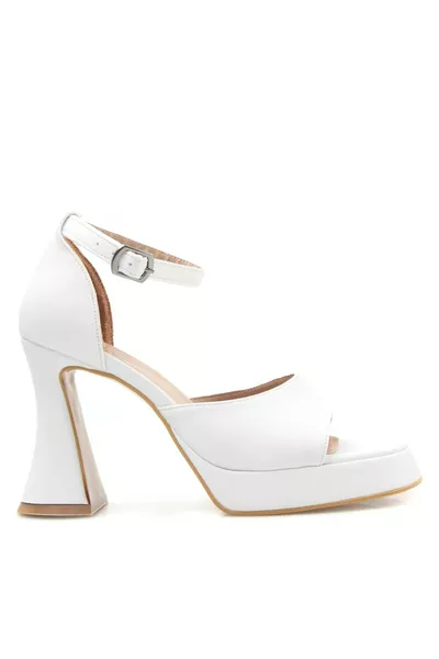 Женщины Невеста Невеста Свадьба Свадьба Выпускной Обувь Ремешок Белая Платформа Каблуки Lossa