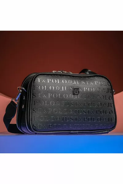 المرأة السوداء 5 مقصورات قابل للتعديل حزام طويل حقيبة الكتف رسول حقيبة