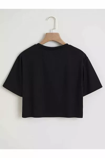 تي شيرت قصير مطبوع