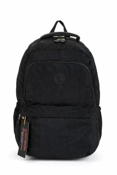 Unisex Crinkle Wasserdichtes Gewebe Große Größe Mehrteiliger Schul- und Reiserucksack 