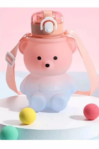 Leon Life Smile Teddy Bear Modèle Flacon d’Eau Bouteille d’Eau Abreuvoir  0ml Flacon Sans BPA Abreuvoir