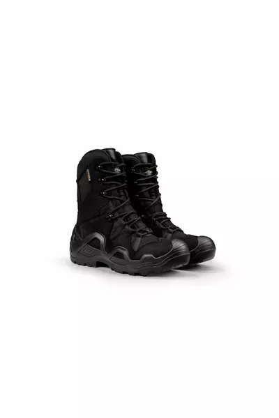 FALCON WATER-REPELLENT Black Military Tactical Outdoor Zippered nubuck boots