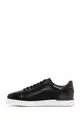 Sneakers Stringate Uomo Pelle Nera 