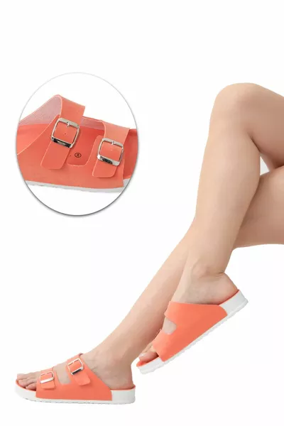 فيينا لينة قاعدة تشريحية برتقالية خفيفة اضافية المرأة حمام سباحة شاطئ البحر المنزل والنعال الشارع