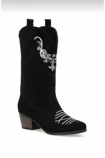 جلد الغزال وأشار اصبع القدم المرأة رعاة البقر الأحذية