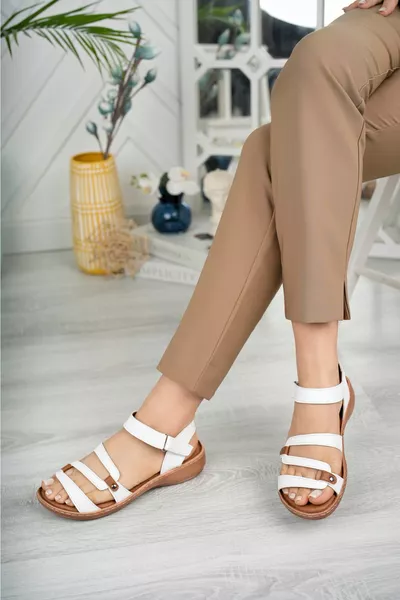 Sonia Anatomique Orthopédique Cuir Véritable Semelle Confortable Femmes Pantoufles Sandales