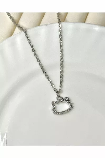 Кошачий циркон камень блестящее ожерелье