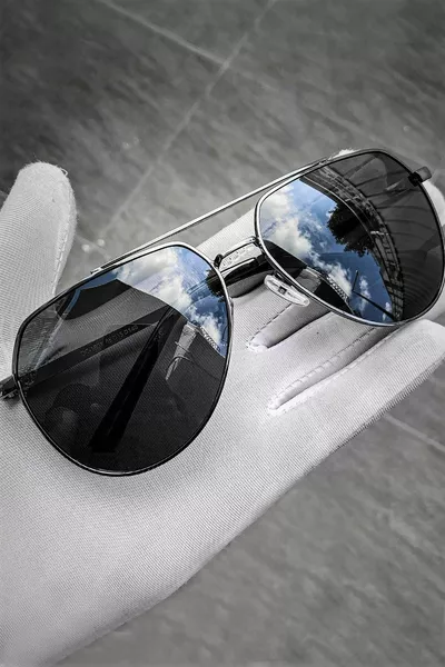 Black Men's Sunglasses Polarized Lens