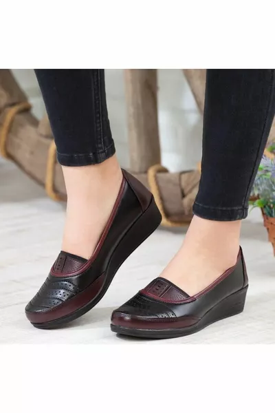 Dames Bourgondië Klassieke schoenen Orthopedische moeder schoenen moeder ballerina's schoenen vrouwen casual schoenen